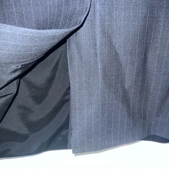 Ralph Lauren Wool Gray Pinstripe Business Casual Suit Blazer Jacket. 44 L - Picture 5 of 12